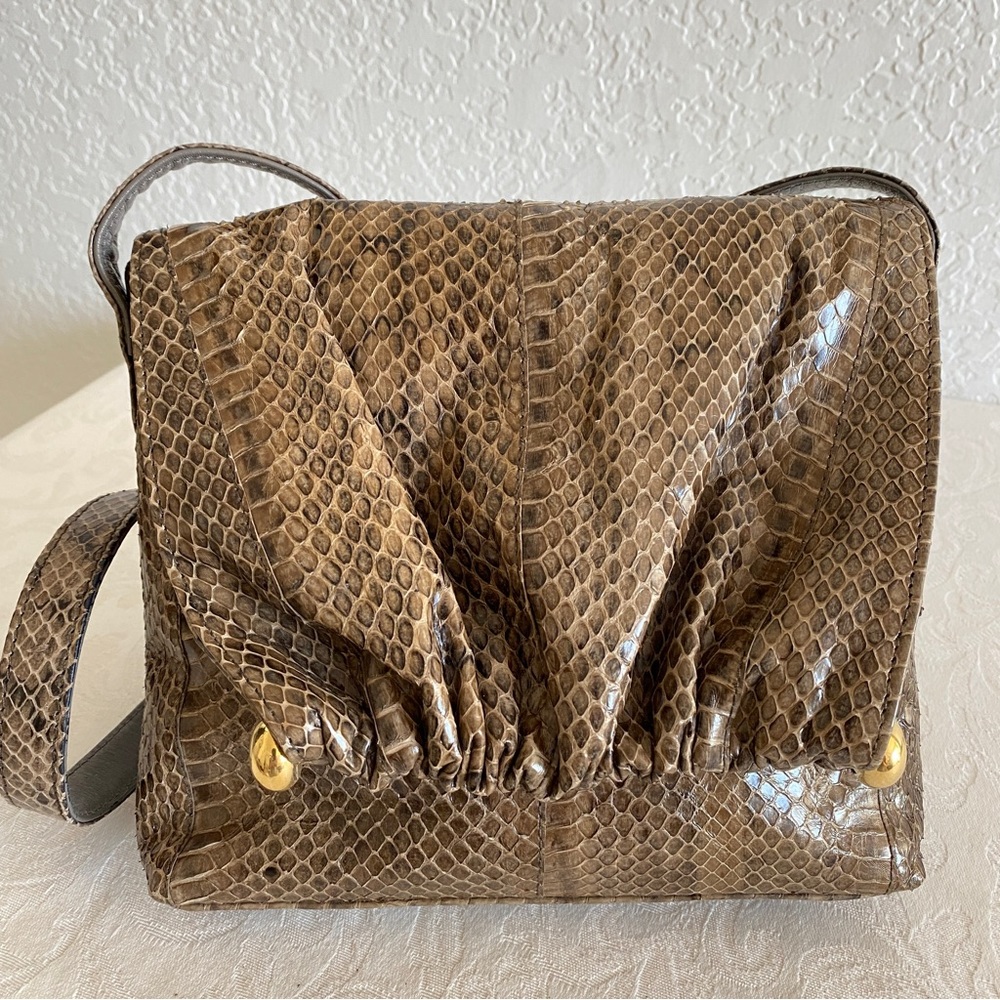 Snakeskin crossbody bag
